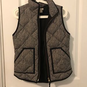 J.crew printed puffer vest